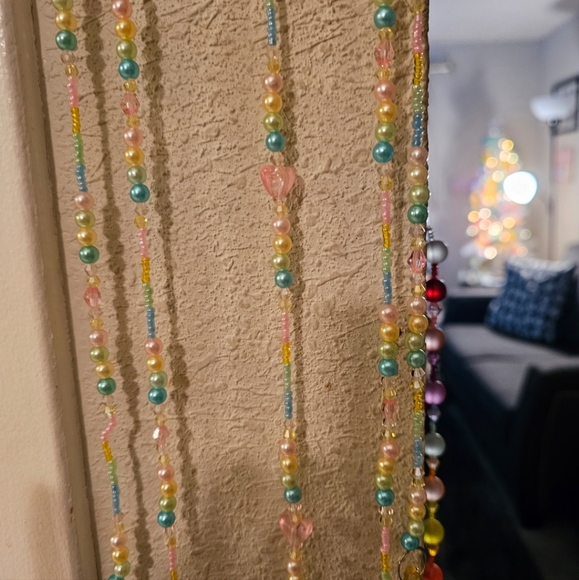 Ouija pastel pearl and crystal horseshoe suncatcher. One of a kind. - Picture 12 of 16